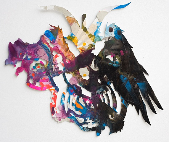 Baphomet collage by artist Owen Rundquist