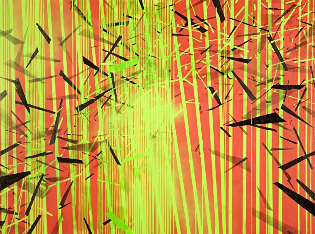 Psychedelic abstract painting by artist Owen Rundquist