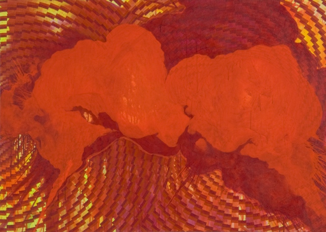 Pscychedelic explosion painting by artist Owen Rundquist