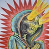 Santa Muerte close up