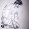 The Model Kneeling