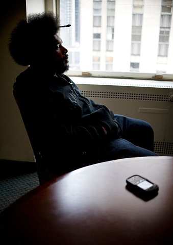 Questlove of The Roots, backstage at Late Night with Jimmy Fallon