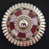 Silver Center Round Buckle