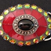 Black Stone Center Buckle