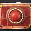 Burnt Sienna Button Center Buckle