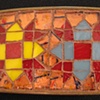 Blue and Yellow Quilt Design Buckle