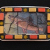 Fish with Orange and Yellow Glass Buckle
