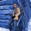 Blue background