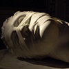 Face in bandages sculpture (Italy)