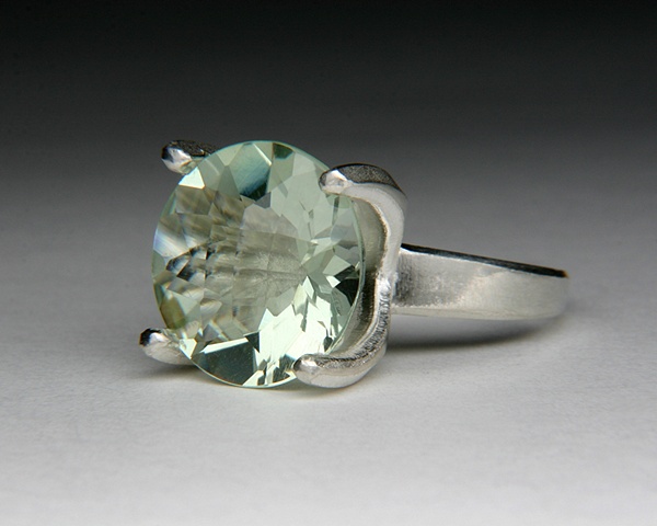 Angular Annie Ring with Prasiolite