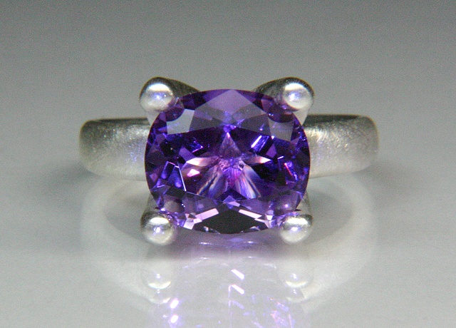 Allison Ring with Color Shifting Amethyst