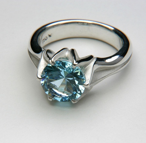 topaz,silver,blue,lotus