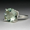 Angular Annie Ring with Prasiolite