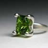 Customized Annie Ring with customers Peridot.