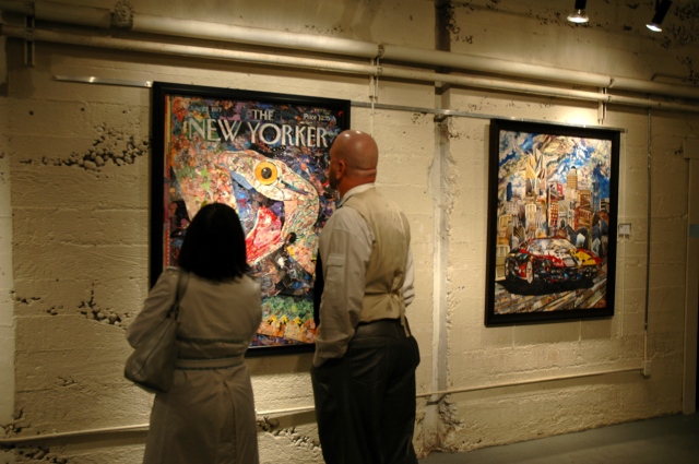 Photo collages by John Schuh as displayed at Art/Not Terminal Gallery Seattle.