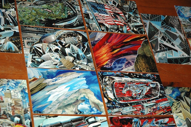 photo collage post cards by John Schuh