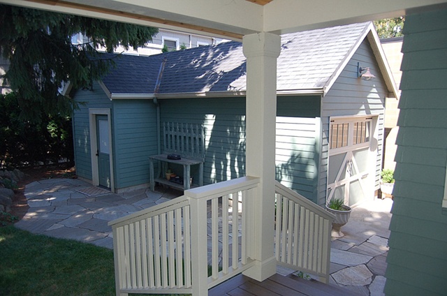 Sellwood--Garage from Porch