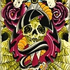 skull bone dagger
