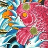 koi/oni sleeve for Keir O'Donnell in MALL COP.
