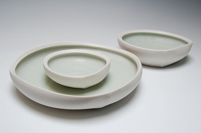 Three Off Circle Bowls 