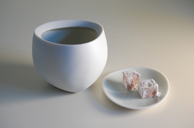 Off circle Cup and Plate