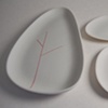 Red Tree Plate Set