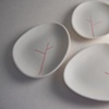 Small Red Tree Plates