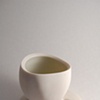Off Circle Cup and Bone Saucer