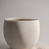 Off Circle Cup and Bone Saucer