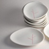 Small Red Tree Plates