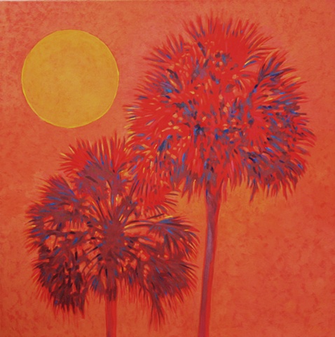 Hot and Hazy acrylic painting painted by Florida Artist Gary Borse