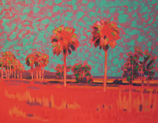 Orange Creek Teal Trail painted by Florida Artist Gary Borse
