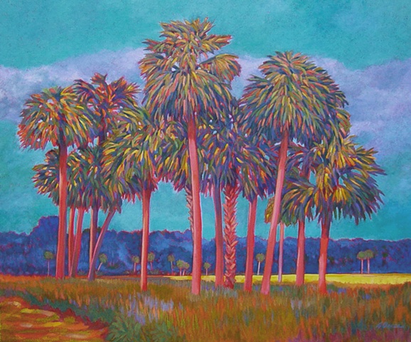 End of the Rainbow painted by Florida Artist Gary Borse