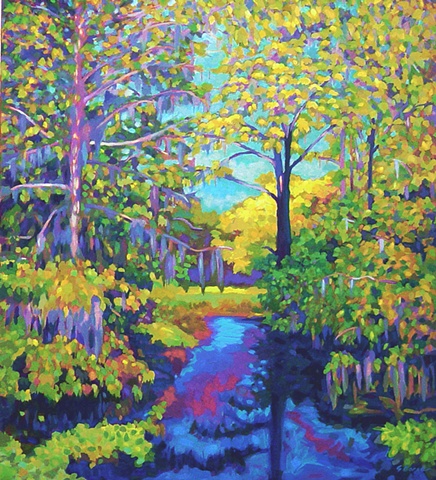 Rhapsody in Blue, painted by Florida Artist Gary Borse available at Lombard Contemporary Art Orlando Florida