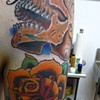 sugar skull roses