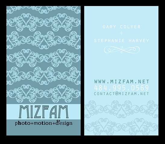 mizfam.net business card design.