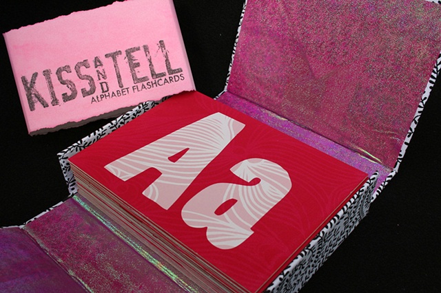 "kiss and tell" flashcard set.