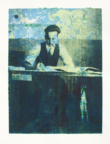 untitled silkscreen monoprint.