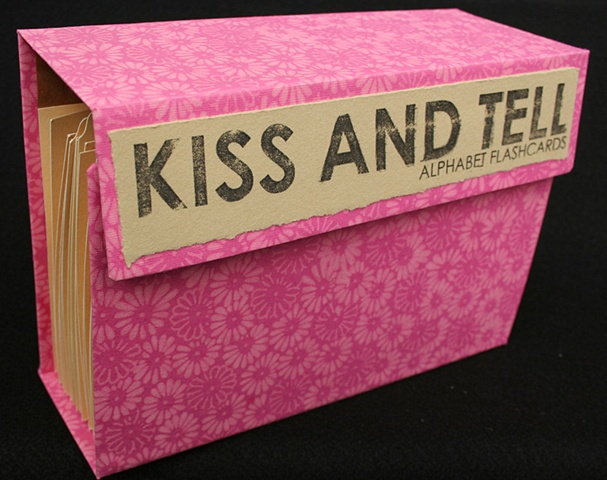"kiss and tell" flashcard set.