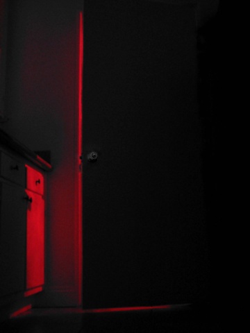 behind the red door