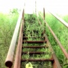 red staircase