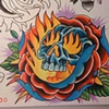 skull rose