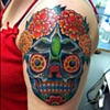Dia De Los Muertos with a hummingbird