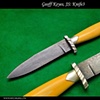 Walrus ivory and damascus bowie