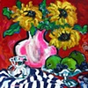 Sunflowers and Fruit
