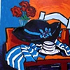 Still life with hat
