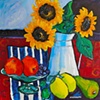 Sunflowers and lemons