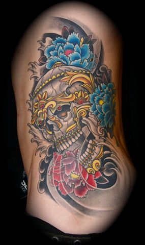 Japanese Skull Tattoo