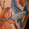 birds and lilies tattoo - anthony filo