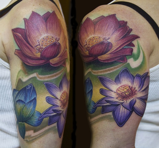 one more sitting to finish this half sleeve.